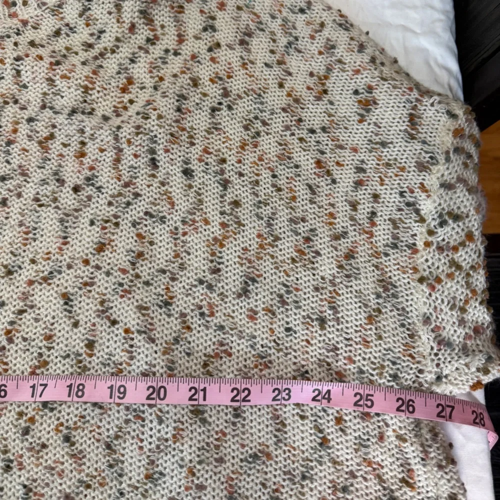 Hayden LA Oversized Chunky Knit Sweater Cream Multicolor Speckled Plus Size 2X